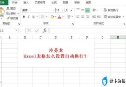 Excel表格怎么设置自动换行(excel表格自动换行简单操作方法)