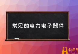 说出几种大功率的电力电子器件？(常见的电力电子器件)