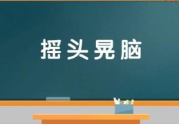 摇头晃脑类似的词语有哪些