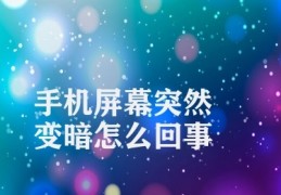 手机屏幕突然变暗怎么回事(手机屏幕变暗的原因及解决方法)