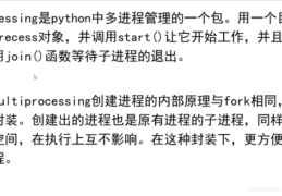 总结python多进程multiprocessing的相关知识