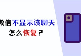 微信不显示该聊天怎么恢复(微信设置了不显示聊天怎么恢复)