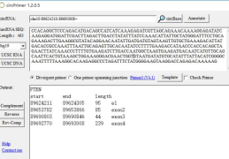 circPrimer中环状RNA注释和引物设计工具的示例分析