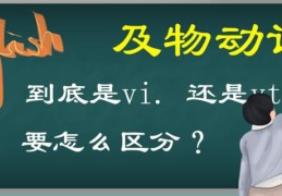 vt是及物动词还是不及物动词(vi是及物动词还是vt是及物动词)