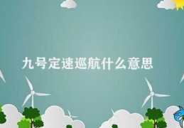 九号定速巡航什么意思(九号定速巡航的用途和原理)