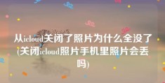 从icloud关闭了照片为什么全没了(关闭icloud照片手机里照片会丢吗)