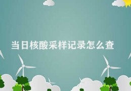 当日核酸采样记录怎么查(寻找当日核酸采样信息)