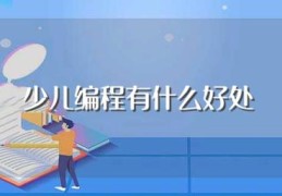 少儿编程有什么好处(学少儿编程的好处介绍)