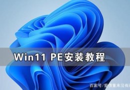 pe安装windows10教程(pe安装windows11)