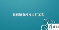 鼠标键盘没反应灯不亮(鼠标键盘无法使用怎么办)