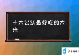 十大公认最好吃的大米(国内哪种大米最好吃？)