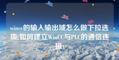 wincc的输入输出域怎么做下拉选项(如何建立WinCC与PLC的通信连接)