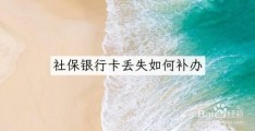 指导银行卡遗失后的补办程序(银行卡怎么补办)