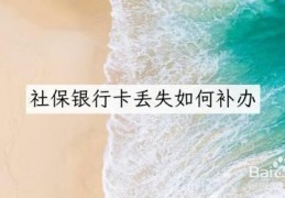 指导银行卡遗失后的补办程序(银行卡怎么补办)