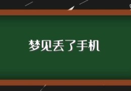 梦见丢了手机(梦见丢了手机好不好)