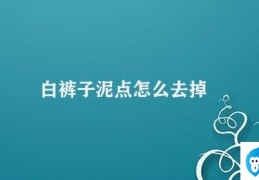 白裤子泥点怎么去掉(穿白裤子如何去掉泥点)