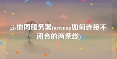 gis地图服务器(arcmap如何连接不闭合的两条线)