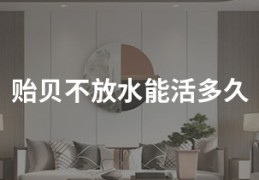 贻贝不放水能活多久