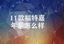 11款福特嘉年华怎么样(福特嘉年华车型优缺点探讨)