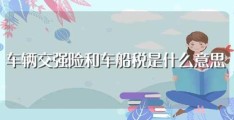 车辆交强险和车船税是什么意思(各自有什么特点)