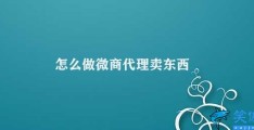 怎么做微商代理卖东西(如何从微商代理中获得成功)