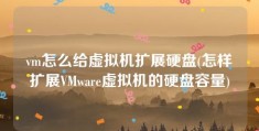 vm怎么给虚拟机扩展硬盘(怎样扩展VMware虚拟机的硬盘容量)