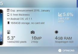 手机处理器性能排行榜(小米5配置参数详细)