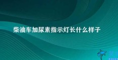 柴油车加尿素指示灯长什么样子(柴油车加尿素指示灯长什么样)