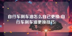 自行车刹车油怎么自己更换(自行车刹车油更换技巧)