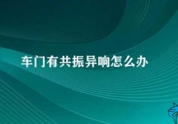 车门有共振异响怎么办(如何解决车门共振异响)