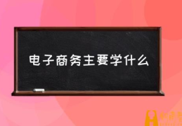 电子商务专业，怎么样？(电子商务主要学什么)