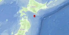 日本北海道附近海域发生6.0级地震