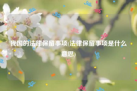 我国的法律保留事项(法律保留事项是什么意思)