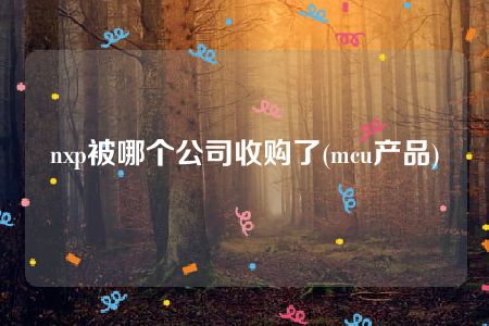 nxp被哪个公司收购了(mcu产品)