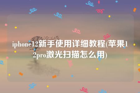 iphone12新手使用详细教程(苹果12pro激光扫描怎么用)