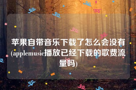 苹果自带音乐下载了怎么会没有(applemusic播放已经下载的歌费流量吗)