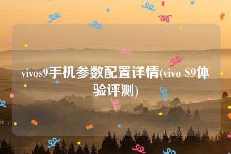 vivos9手机参数配置详情(vivo S9体验评测)