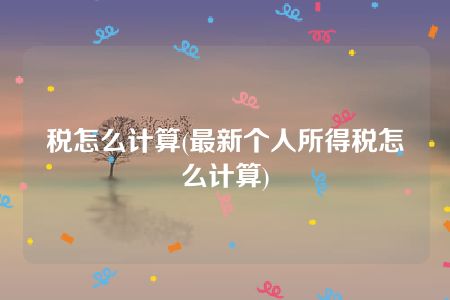 税怎么计算(最新个人所得税怎么计算)