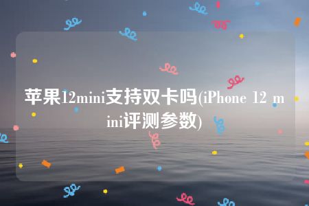 苹果12mini支持双卡吗(iPhone 12 mini评测参数)