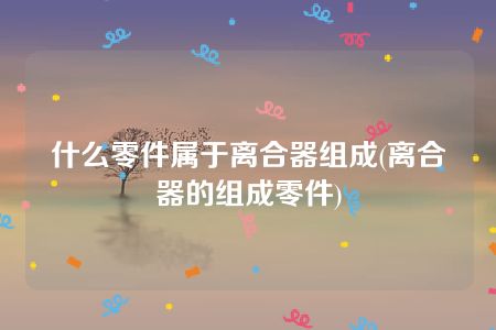 什么零件属于离合器组成(离合器的组成零件)