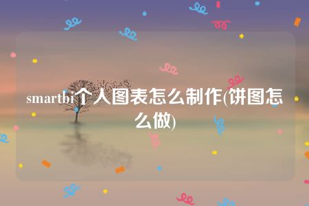 smartbi个人图表怎么制作(饼图怎么做)