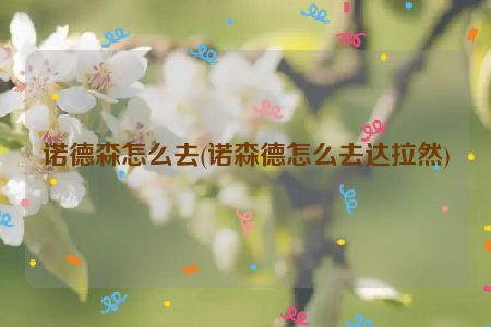 诺德森怎么去(诺森德怎么去达拉然)