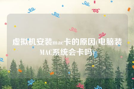 虚拟机安装mac卡的原因(电脑装MAC系统会卡吗)