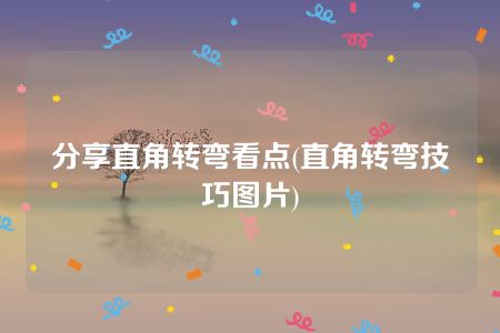 分享直角转弯看点(直角转弯技巧图片)