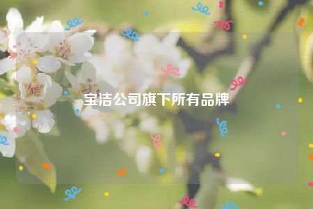 宝洁公司旗下所有品牌