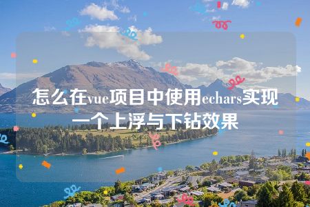 怎么在vue项目中使用echars实现一个上浮与下钻效果