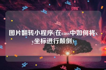 图片翻转小程序(在cass中如何将xy坐标进行颠倒)