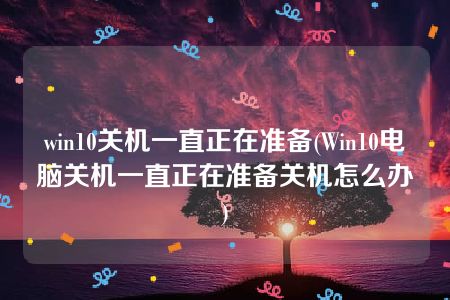 win10关机一直正在准备(Win10电脑关机一直正在准备关机怎么办)