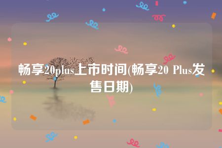 畅享20plus上市时间(畅享20 Plus发售日期)