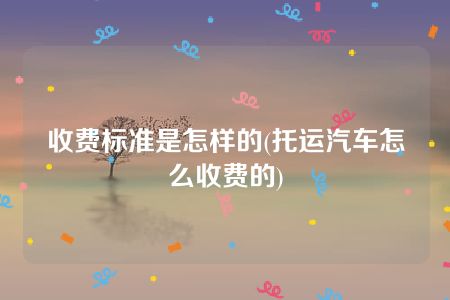 收费标准是怎样的(托运汽车怎么收费的)